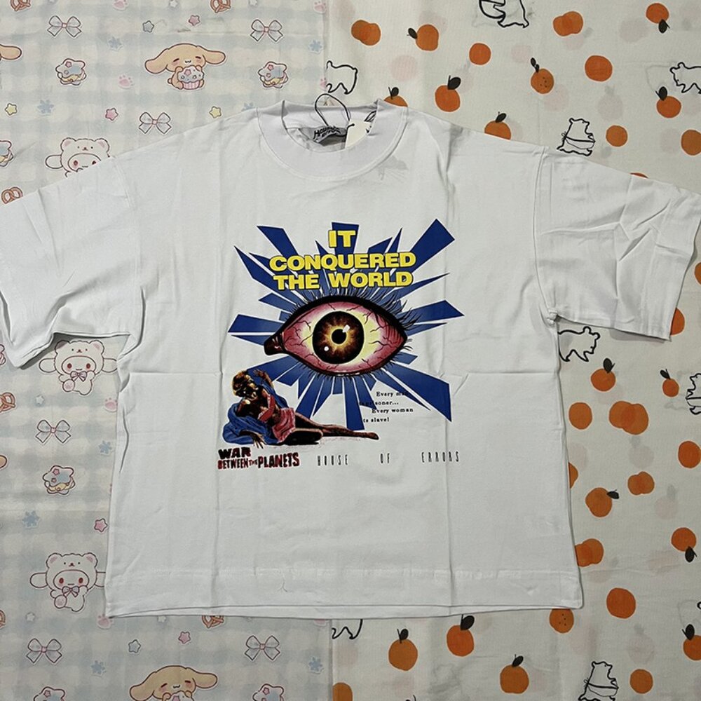 House Of Errors Retro B-Movie Horror Film White Short-Sleeved T-Shirt